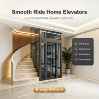 Lift Rumah Hidrolik 1-3 Orang untuk Apartemen & Hotel, Lift Hunian 3 Lantai dengan Lantai PVC