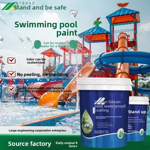 Peinture acrylique aqueuse imperméable pour piscine, bassin à poissons, toilettes, mur extérieur et réparation des fuites - Anti-bulles, anti-infiltration - Product Image 2