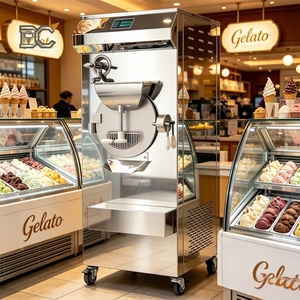 Combo Batch Freezer Gelato Machine With Pasteurizer Ice Cream <b>Maker</b> Hard Ice Cream Machine Commercial Maquina De Helado Duro - Product Image 1