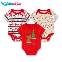 Ensemble trois pièces pour enfants vente chaude transfrontalière body côtelé nouveau-né à manches courtes costume rampant solide bébé barboteuse étrangère