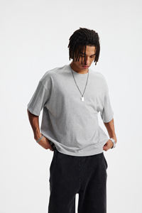 Camiseta Corta de Algodón de Alta Calidad 275gsm con Estampado DTG Personalizado, Corte Holgado, Estilo Urbano, Marca de Moda Viral - Product Image 3