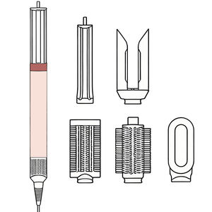 Rizador de Pelo Rosa / Source DY con Código de Serie Efectivo, Juego Completo de Accesorios Multifuncionales, Embalaje Completo 1:1 HS09 - Product Image 4