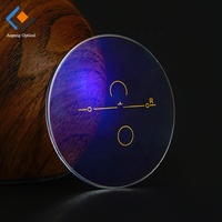 Vente en gros CR39 1.56 Lentilles optiques en résine bleue progressive Lentilles de lunettes multifocales ophtalmiques