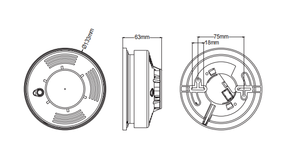 Pdlux PD-SO98C המוכר ביותר חיישן אזעקת עשן עצמאי עבור אזעקת עשן הפוטואלקטרי אבטחה - Product Image 2
