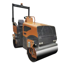 Double-drum vibratory roller 3 ton 2 ton small roller press asphalt oil surface compactor road roller