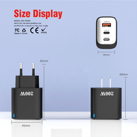 Chargeur 2.4A Type-C 3 ports à charge rapide et chargeur de téléphone à charge rapide EU US AUS pour téléphone OPPO VIVO