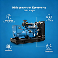 Générateur diesel silencieux 1500 kW 50 Hz 415 V avec ATS pour alimentation de secours de centre de données, certifié CE
