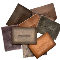 Étiquette personnalisable en cuir véritable vintage écologique pour jeans, patchs thermocollants lavables de haute qualité, modèle imprimé haute technologie 'Tag' ancien