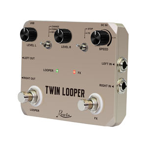 Rowin LTL-02 ikiz Looper Pedal 10 dak döngü süresi yükseltilmiş Undo <span class=keywords><strong>Redo</strong></span> çift parça döngü etkisi elektrik gitar için - Product Image 5