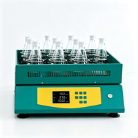 Agitador Orbital para Frascos de Laboratorio, 30-300 rpm Ajustable, Temporizador LCD, para Cultivo Celular, Tinción, Microbiología General, Mezcla de Aguas Residuales