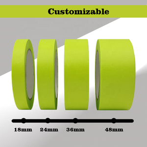 Màu Xanh Lá Cây Acrylic Washi Băng Áp Lực Nhạy Cảm Trang Trí Tường Mặt Nạ Băng Không Gây Thiệt hại Dính Cho Sơn Tường - Product Image 4