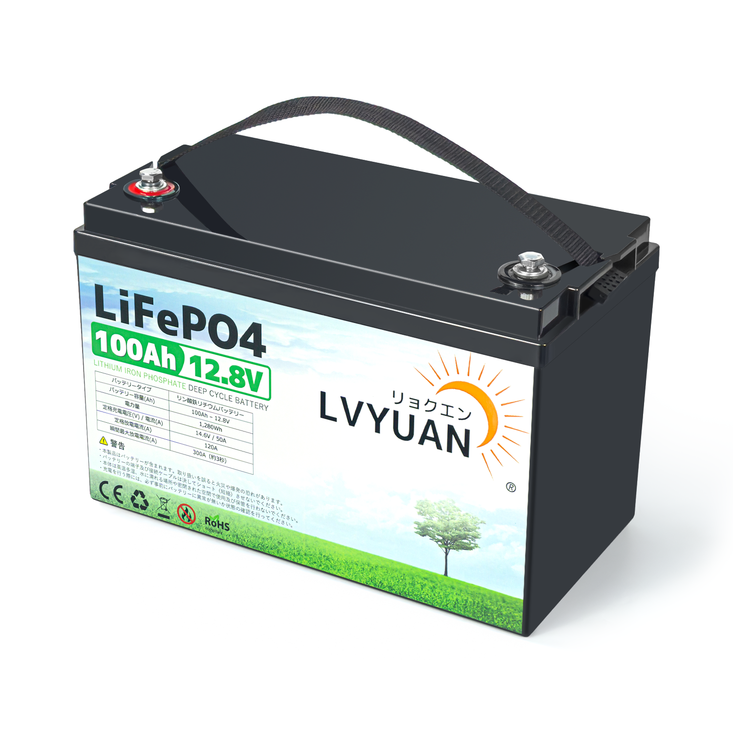 Lithium Ion Batterie <strong>100Ah</strong> <strong>Lifepo4</strong> Energy Storage <strong>Battery</strong> <strong>12V</strong> <strong>100Ah</strong> with BMS