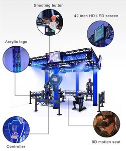 SportVR TW24-004 VR, Juego de Realidad Virtual para Cuatro Jugadores, Trabajo en Equipo, Batalla en Arenas, Construcción de Fibra de Vidrio y Metal, Educativo, para Interiores, Centros Comerciales y Hogar - Product Image 2