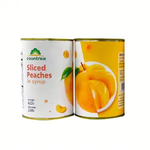 Beste frische gelbe Pfirsiche in Dosen in Sirup-Snacks lässig in Dosen