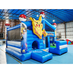 Château gonflable commercial Pokémon <span class=keywords><strong>Pikachu</strong></span> pour l'extérieur, structure gonflable professionnelle pour les fêtes d'enfants - Product Image 2