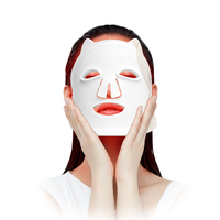 Masque facial de luminothérapie rouge 660 nm (Code ILY) – Masque LED portable en silicone personnalisé pour photothérapie douce