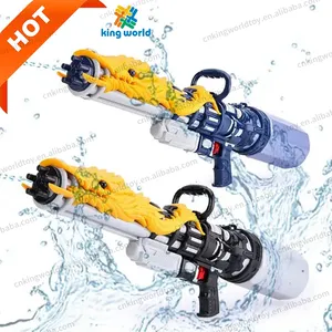 Wholesale 2024 Summer Outdoor Boy Shooting Game Competition Toy Solid Color Golden Dragon 1700ml Inflatable Water Gun with Strap