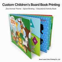 Libro de Actividades Interactivo para Niños Pequeños con Encuadernación Espiral Personalizada, Libro Educativo Personalizado para Niños, Impresión de Libros Infantiles