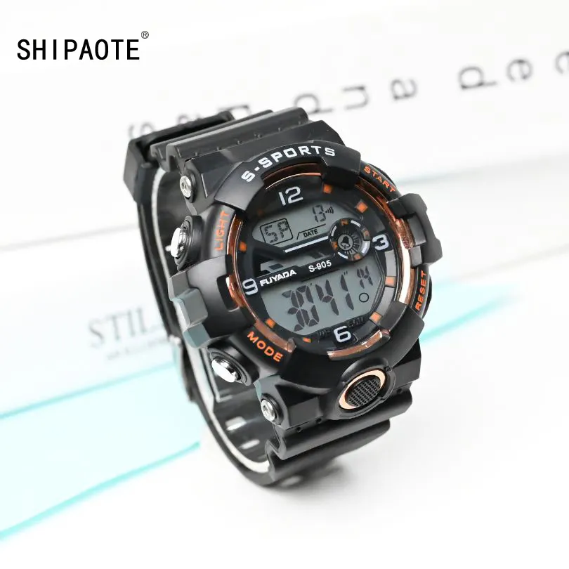 SHIPAOTE 905 חוגה שחורה קלאסית עם שעון קוורץ מכני אוטומטי לגברים ולנשים כדי להראות סגנון וטמפרמנט אישיים