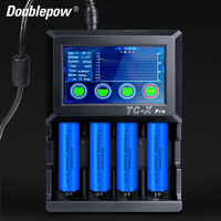 Chargeur de batterie universel intelligent LCD à 4 baies, rechargeable AA AAA NiMH NiCD SC C D Li-Ion 18650 26650 21700, accessoires pour batteries