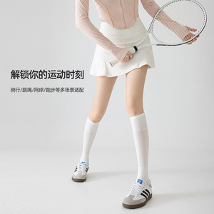 2026 Spring/Summer Ultra-Thin Micro-<b>Compression</b> Calf <b>Socks</b>, Breathable Mesh Geometric High-Cut <b>Compression</b> <b>Socks</b> for Tennis, - Product Image 3