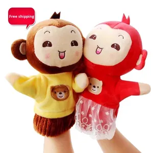 HY Para Princesa, Marioneta de Mano de Oso de Dibujos Animados, Muñeco de Ventriloquismo, Guantes de Peluche Súper Suaves, Juguete para Bebés - Product Image 4