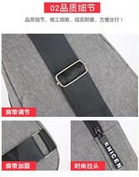 einfacher trend herren-nachrichtenbeutel schultertasche oxford stoff brusttaschen klein freizeit reisen einzel-schultertasche