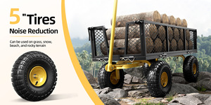 <span class=keywords><strong>Chariot</strong></span> utilitaire industriel pliable robuste BNcompany YDC-2503 avec pneus pneumatiques <span class=keywords><strong>de</strong></span> 10 pouces, personnalisable OEM pour l'agriculture et le shopping - Product Image 2