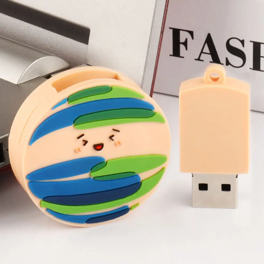 USB 2.0 bentuk kartun, gantungan kunci flash drive USB 3.0 desain astronot kecepatan tinggi 4GB 8GB 16GB 32GB 64GB