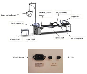 Dispositif de thérapie de traction électrique MSLCD1254 effectuer un <span class=keywords><strong>traitement</strong></span> de traction sur la colonne cervicale et/ou lombaire des patients - Product Image 3