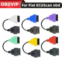 Cable adaptador de escaneo OBD macho-hembra para Fiat, paquete de cables de 4 y 6 colores, lector de códigos OBD