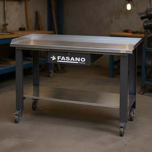 Fasano Tools Workbench 48 In X 30 In Steel Top With <b>Drawer</b> And Shelf Mobile <b>Workshop</b> Table - Product Image 3