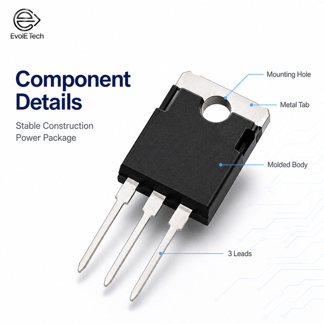 EVOL-EVSC20XT650 SiC Schottky Diode 650V 20A TO-220 High Efficiency Low Forward Voltage for Solar Inverter PFC Power Supply