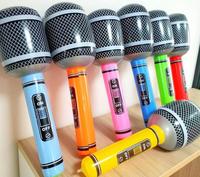 Modèle de microphone gonflable 24cm publicitaire personnalisé pour la promotion de la décoration d'événements musicaux