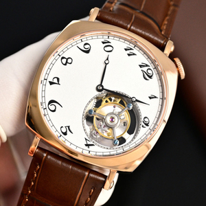Top Selling Men's Luxury Dress <b>Watch</b> High Quality Retro Cushion Case Tourbillon Wristwatch - Product Image 4