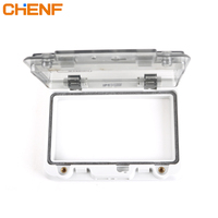 0405B IP66 Électrique facile à utiliser anti-desserrage Protecteur Transparent ABS matériel étanche fenêtre couverture interrupteur boîte