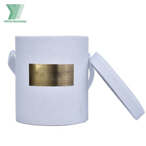 Tùy Chỉnh Sang Trọng <span class=keywords><strong>Handmade</strong></span> Vòng Tròn Hộp Giấy Hoa Quà Tặng Bao Bì Vòng Ống Giấy Hộp Hoa Cho Bó Hoa Bao Bì - Product Image 3