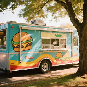 2025 New Style Fiberglass <b>Small</b> Hot Dog Pizza Cart Snacks Coffee Van Mobile <b>Kitchen</b> Food Kiosk Ice Cream Truck Chips <b>for</b> Sale - Product Image 6