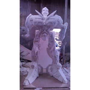 Estatua de <span class=keywords><strong>Marvel</strong></span> de Fibra de Vidrio Plateada, Decoración para el Hogar, Se Aceptan Personalizaciones, Escultura de Resina de Gran Tamaño - Product Image 3