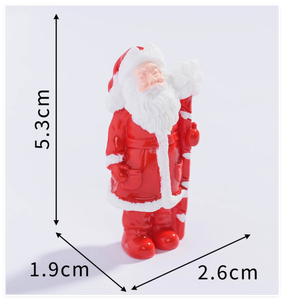 Statuetta 3D in Resina di Babbo Natale e Principessa, Decorazione Natalizia da Appendere, Tema Amore, Miniatura Dipinta a Mano, Souvenir Invernale - Product Image 6