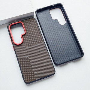 เคสโทรศัพท์กันกระแทกสุดหรู ดีไซน์พรีเมียม ผิวสัมผัสคล้ายพีซี ผสมผสานเนื้ออะรามิดไฟเบอร์ สีสันหลากหลาย สำหรับ <span class=keywords><strong>Samsung</strong></span> S26 <span class=keywords><strong>Ultra</strong></span> S25 S24 - Product Image 5