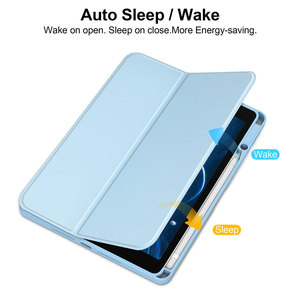 เคส <span class=keywords><strong>iPad</strong></span> <span class=keywords><strong>แบ</strong></span>บพับสามตอน ODM/OEM ป้องกันการกระแทก พร้อมช่องใส่ดินสอ, ฟังก์ชั่น Auto Sleep/Wake และขาตั้งปรับได้สองระดับ ใช้ได้กับ <span class=keywords><strong>iPad</strong></span> Air/<span class=keywords><strong>Pro</strong></span> 11 นิ้ว - Product Image 6
