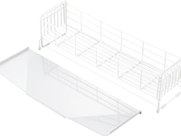 Égouttoir à vaisselle et bols en métal extensible grande capacité 27 cm de largeur 57 cm de profondeur pour 7-8 personnes type compact sur pied