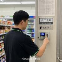 Máquina de Control de Asistencia con Huella Dactilar y Contraseña, Pantalla TFT de 2.4 Pulgadas, Mini-Programa con Puerto USB para Registro de Horario de Empleados de Oficina