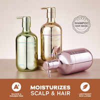 KOGEEYY Set Perawatan Rambut Volume & Kelembutan, Shampoo Mengangkat Akar Rambut yang Rata untuk Anti Rambut Kusut, Masker Rambut Menghaluskan, Set Pencuci Rambut untuk Rambut Halus Berkilau