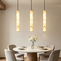 Lampe suspendue moderne en marbre naturel simple pour chambre d'hôtel, lampe de chevet luxueuse pour îlot de cuisine, table à café et salle à manger