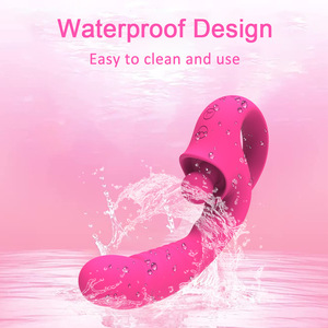 Secosecond thế hệ nữ lưỡi thủ dâm Vibrator quyến rũ 10-tần số dual-động Cơ USB sạc Vibrator - Product Image 3