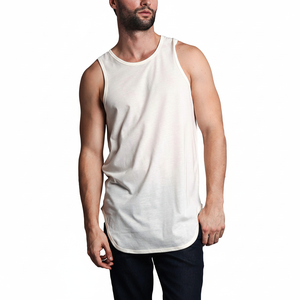 เสื้อกล้ามออกกำลังกายผู้ชายแบบเว้าไหล่ เสื้อยืดออกกำลังกาย เสื้อกล้ามเพาะกาย เสื้อฟิตเนส - Product Image 1