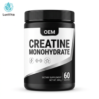 LUVVITA OEM Créatine Monohydrate en Poudre en Vrac, Complément Alimentaire à Marque Blanche 500g 1000g, Poudre de Créatine Micronisée Optimum Nutrition