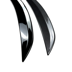 Mercedes-Benz A-Class W177 Rear <b>Trunk</b> Spoiler Piano <b>Black</b> Carbon Fiber Texture ABS Ducktail Roof Lip 2018+ - Product Image 5